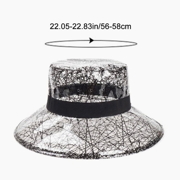 Wide brim PVC sun/rain hat - Picture 4 of 5